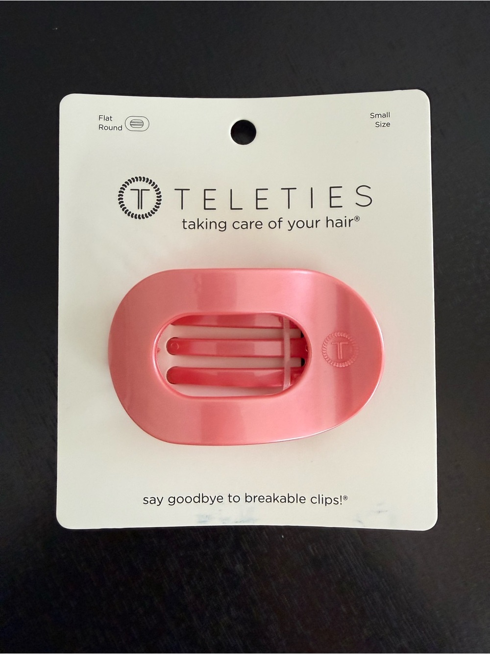 Brand new! TELETIES Small Flat Round Hair Clip